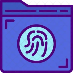 Carpeta biometrica  Icono