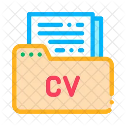 Carpeta de CV  Icono