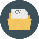 Carpeta de CV  Icono