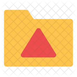Carpeta de advertencia  Icono