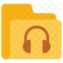 Carpeta de audio Icono