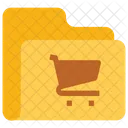Carpeta de comercio electrónico  Icono