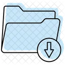 Descargar Carpeta Color Sombra Thinline Icon Icono