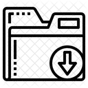 Carpeta de descargas  Icono