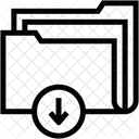 Archivo Flecha Hacia Abajo Almacenamiento De Datos Icon