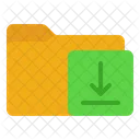Descargar Carpeta Descargar Guardar Icono