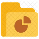 Carpeta de gráfico circular  Icono