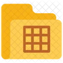 Carpeta de hoja de excel  Icono
