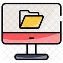Carpeta de la computadora  Icono