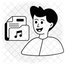 Carpeta de música  Icono