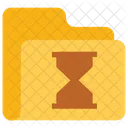 Carpeta de reloj de arena  Icono