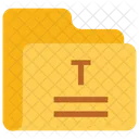 Carpeta de texto  Icono
