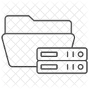 Servidor Carpeta Thinline Icon Icon
