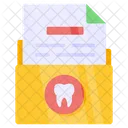 Carpeta dentista  Icono