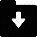 Carpeta Descargar Descargando Icono