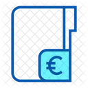 Dinero Euro Carpeta Icon