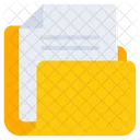 Documento de carpeta  Icono