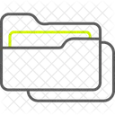 Carpeta Documento Archivo Documentos Archivos Almacenamiento De Datos Directorio De Archivo Abierto Icono