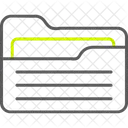 Carpeta Documento Archivo Documentos Archivos Almacenamiento De Datos Directorio De Archivo Abierto Icono
