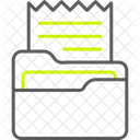 Carpeta Documento Archivo Documentos Archivos Almacenamiento De Datos Directorio De Archivo Abierto Icono