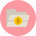 Carpeta Ethereum Banco Cripto Icono