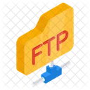 Carpeta Ftp Portafolio Ftp Archivador Ftp Icono