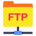 Carpeta Ftp Portafolio Ftp Archivador Ftp Icono