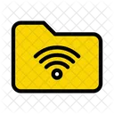 Carpeta Archivo Wifi Icono