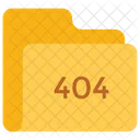 404 Error Carpeta Icono