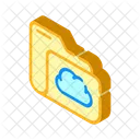 Computadora Carpeta Nube Icono