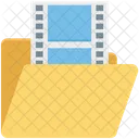 Clips De Peliculas Archivos De Videos Carpeta De Videos Icono