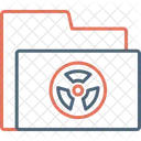 Carpeta Radiactiva Peligro Nuclear Icono