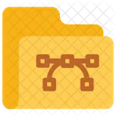 Carpeta vectorial  Icono