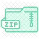 Carpeta zip  Icono