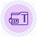 Zip Carpeta Archivo Icono