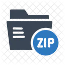 Zip Carpeta Documento Icono