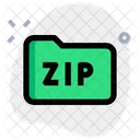 Carpeta zip  Icono