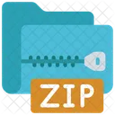 Carpeta zip  Icono