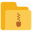 Carpeta zip  Icono