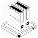 Carpetas Archivos Registros Icono