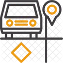 Estacionamento Compartilhado Zona De Carona Estacionamento Compartilhado Ícone