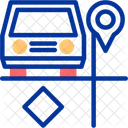 Estacionamento Compartilhado Zona De Carona Estacionamento Compartilhado Ícone