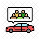Carpooling Environmental Green Icon
