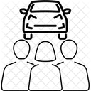 Carpooling Car Carpool Icon