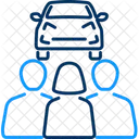 Carpooling Car Carpool Icon