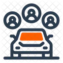 Carpooling Ride Share Vehicle Icon