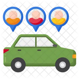 Carpooling  Icon
