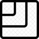 Carre Rayures Taille Icône