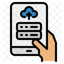 Upload De Dados Na Nuvem Upload Na Nuvem Movel Celular Icon