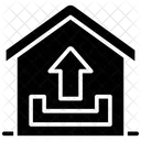 Fazer Upload Trabalhar Em Casa Home Office Ícone